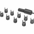 Bsc Preferred Black-Phosphate Steel Key-Locking Inserts with Installation Tool Thick Wall 8-32 Thread Size 90245A049